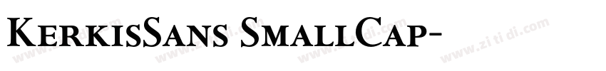 KerkisSans SmallCap字体转换